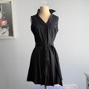 Aqua Black Collared Mini Dress